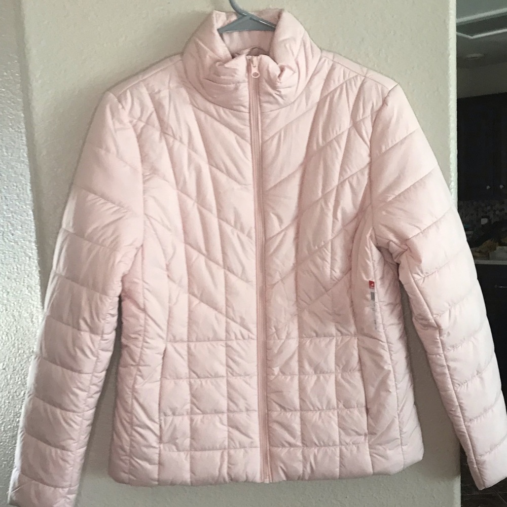 Attention Brand light pink puffer jacket